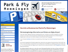 Tablet Screenshot of parken-memmingen-airport.de